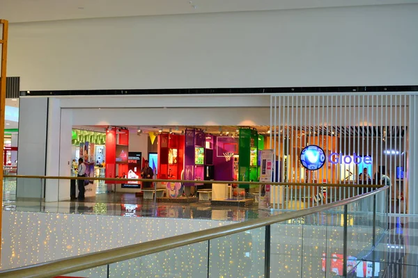 Cebu Globe Telecom Indoor Mall Facade Октября 2016 Года Себу — стоковое фото