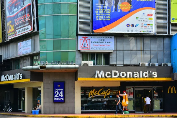 Cebu Ekim 2016 Cebu Filipinler Mcdonald Cephesi — Stok fotoğraf