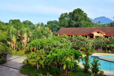 Negros Oriental, Ph - 27 Ağustos 2016 'da Filipinler' in Dauin kentinde özel konut Vip Resort cephesi. Özel Konut Vip Resort 'u 15 km uzaklıkta. Dumaguete şehrinden.