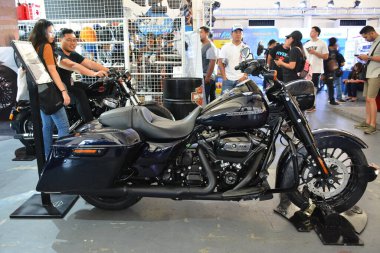 PASIG, PH - MAR. 7: Harley Davidson 2019 Touring Road King Special motorcycle at 2nd Ride Ph on March 7, 2020 in Pasig, Philippines. Ride Ph is a motorcycle exhibit in the Philippines.