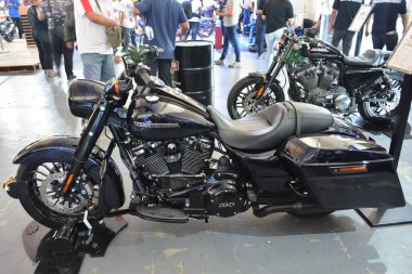 PASIG, PH - MAR. 7: Harley Davidson 2019 Touring Road King Special motorcycle at 2nd Ride Ph on March 7, 2020 in Pasig, Philippines. Ride Ph is a motorcycle exhibit in the Philippines.