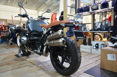 PASIG, PH - MAR. 7: BMW R Nine T Urban motorcycle at 2nd Ride Ph on March 7, 2020 in Pasig, Philippines. Ride Ph is a motorcycle exhibit in the Philippines.