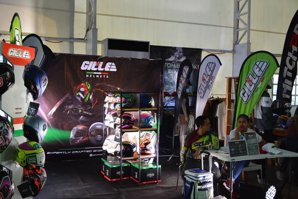 Pasig Mar Stand Exposition Des Casques Moto Gille 2Nd Ride — Photo