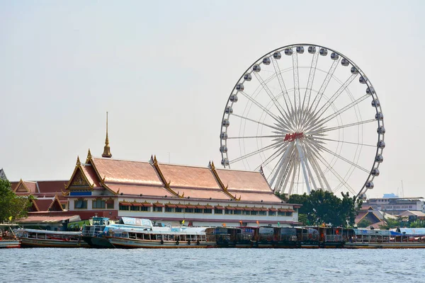 Bangkok Dec Mekhong Ferris Wheel Ride Asiatique Riverfront Грудня 2016 — стокове фото