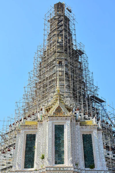 Bangkok Dic Fachada Torre Central Wat Arun Diciembre 2016 Bangkok —  Fotos de Stock