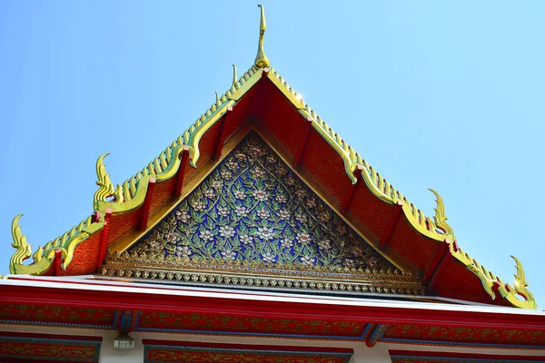 Bangkok Dec Détails Art Toit Wat Pho Décembre 2016 Bangkok — Photo
