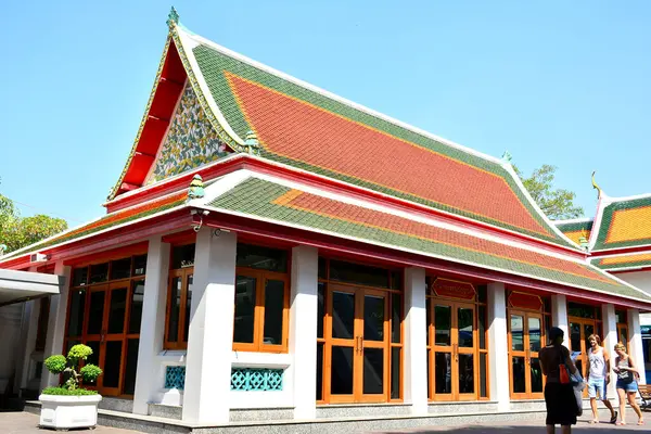 Bangkok Dec Medicine Pavilion Facade Wat Pho December 2016 Bangkok — Stock Photo, Image