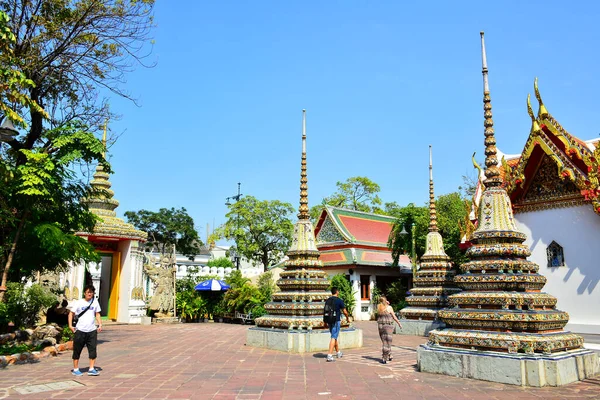 Bangkok Dec Wat Pho Spire Dezembro 2016 Bangkok Tailândia Wat — Fotografia de Stock