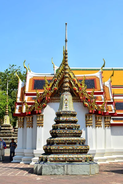 Bangkok Dic Wat Pho Spire Diciembre 2016 Bangkok Tailandia Wat — Foto de Stock