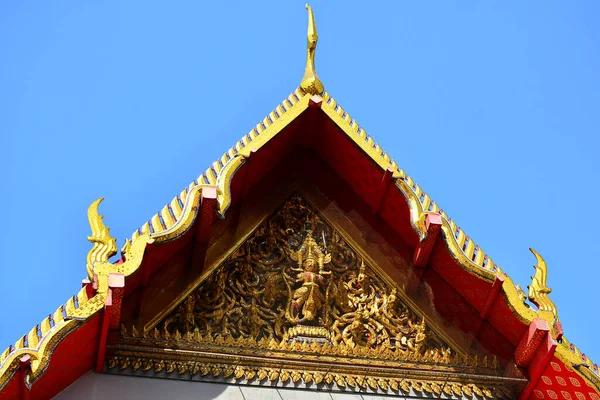 Bangkok Dec Wat Pho Detalhes Arte Telhado Dezembro 2016 Bangkok — Fotografia de Stock