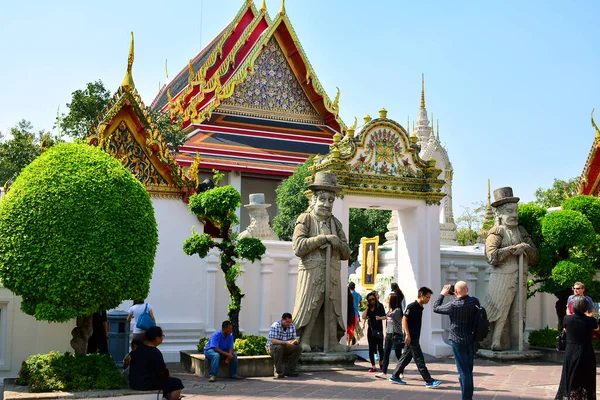 Bangkok Dic Fachada Wat Pho Diciembre 2016 Bangkok Tailandia Wat —  Fotos de Stock