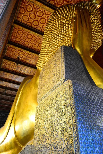 Bangkok Dic Detalle Del Arte Buda Wat Pho Diciembre 2016 —  Fotos de Stock