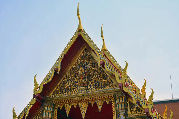 Bangkok Dec Wat Pho Roof Art Details December 2016 Bangkok — Stock Photo, Image