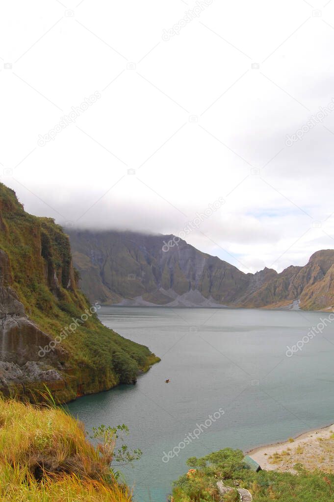 Crater lake Pinatubo in Zambales, Philippines.