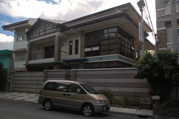 Quezon City Dec Concrete House Facade Gate December 2011 Quezon — 图库照片