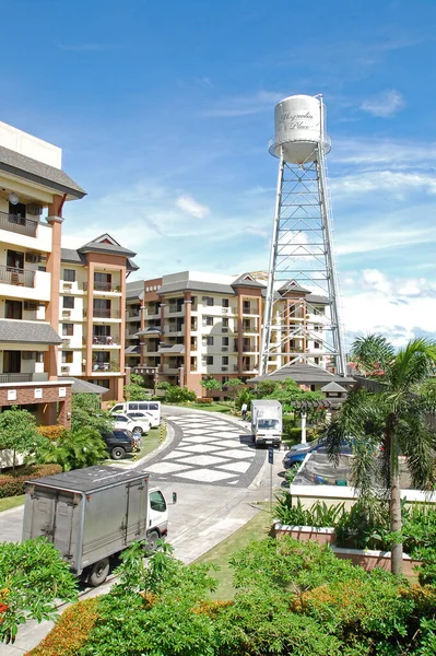 Quezon City Oct Magnolia Place Condominium Gevel Oktober 2015 Tandang — Stockfoto