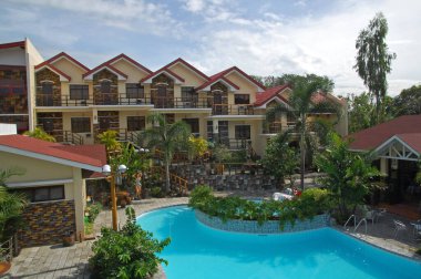 BULACAN, PH-OCT. 16 Ekim 2015 tarihinde Cherubin Bahçeleri yüzme havuzu Meycauayan, Bulacan, Filipinler.