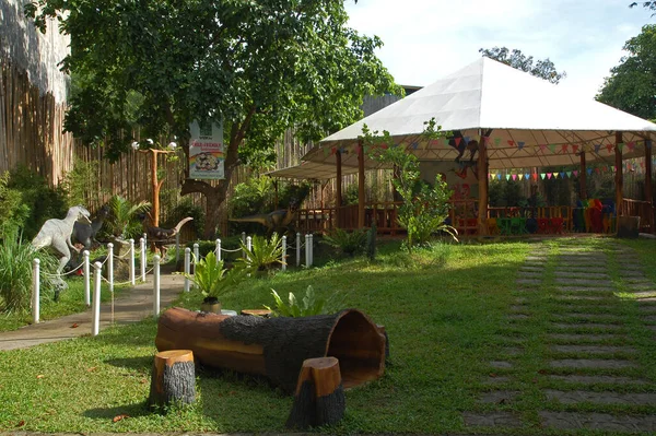 Bulacan Oct Cherubin Gardens Gazebo October 2015 Meycauayan Bulacan Philippines — стоковое фото