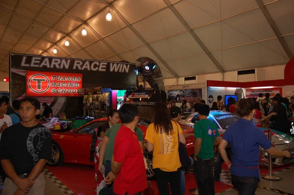 Pasay Apr Tuason Racing School Stoisko Manila International Auto Show — Zdjęcie stockowe