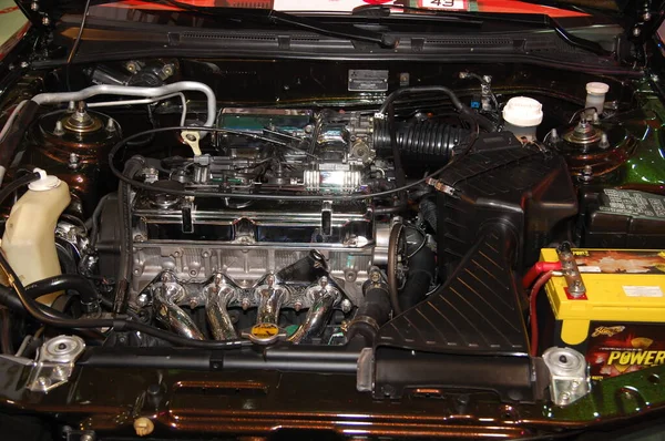 Μανταλούγιονγκ Αρρ Κινητήρας Αυτοκινήτων Mitsubishi Στο Trans Sport Show Στις — Φωτογραφία Αρχείου