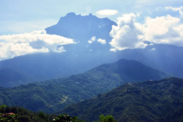Monte Kinabalu Vista Sul Paesaggio Sabah Malesia — Foto Stock