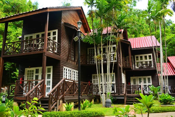 Sabah Mein Juni Manukan Island Ferienhäuser Juni 2016 Sabah Malaysia — Stockfoto