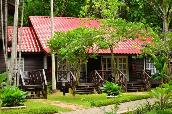 Sabah Mein Juni Manukan Island Ferienhäuser Juni 2016 Sabah Malaysia — Stockfoto