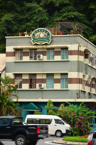 Kota Kinabalu Czerwca Borneo Backpackers Hostel Fasada Dniu Czerwca 2016 — Zdjęcie stockowe