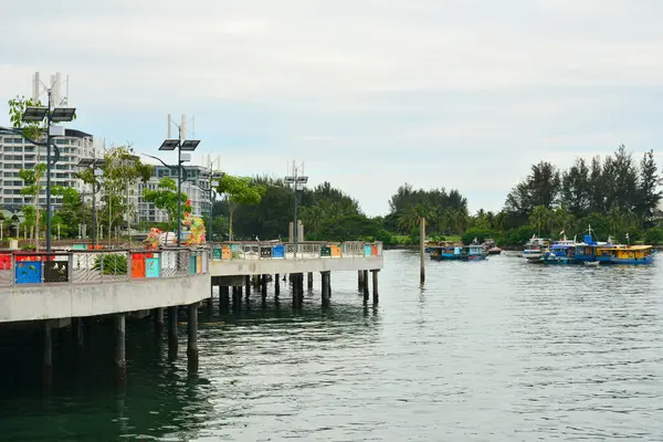 Kota Kinabalu Iunie Vizualizarea Docului Marea Chinei Sud Iunie 2016 — Fotografie, imagine de stoc