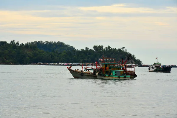 Кота Кинабалу Мой Июня Лодки Южно Китайском Море Июня 2016 — стоковое фото