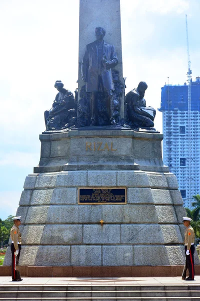 Manila Julio Estatua Rizal Park Julio 2016 Manila Filipinas — Foto de Stock