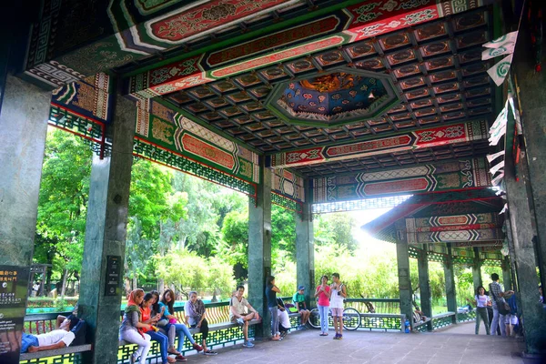 Manila Julho Projeto Pavilhão Jardim Chinês Dentro Parque Rizal Julho — Fotografia de Stock