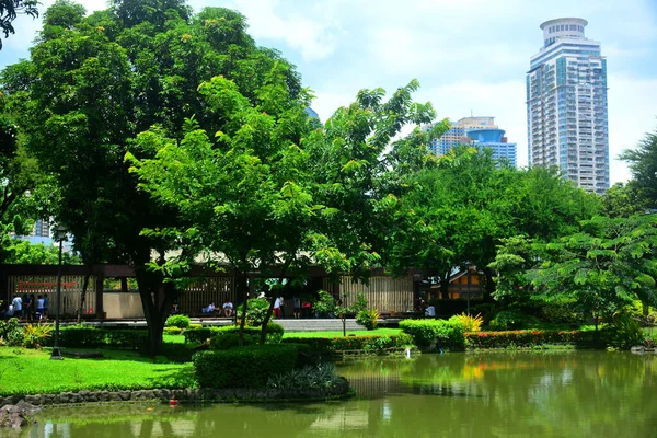 Manila Julho Jardim Japonês Dentro Parque Rizal Julho 2016 Manila — Fotografia de Stock