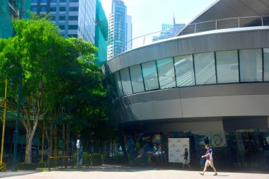 TAGUIG, PH-OCT. 1: 1 Ekim 2016 'da Taguig, Filipinler' de Akıl Müzesi cephesi. 