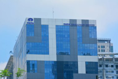 TAGUIG, PH-OCT. 1: Tata Danışmanlık Hizmetleri cephesi 1 Ekim 2016, Taguig, Filipinler. Tata Danışmanlık Hizmetleri bilişim hizmetleri, dijital ve iş çözümlerinde küresel bir lider.