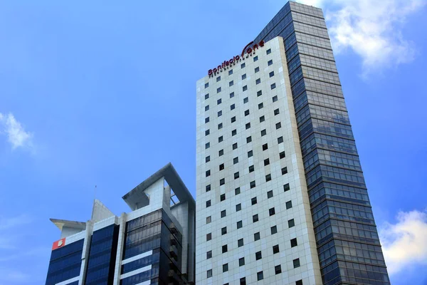 Taguig Ktz Bonifacio One Technology Tower Października 2016 Taguig Filipinach — Zdjęcie stockowe