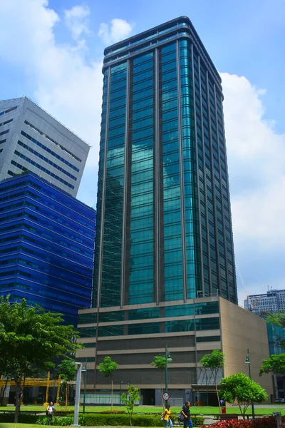 Taguig Oct Skyscraper Building Facade October 2016 Bonifacio Global City — Stock Photo, Image