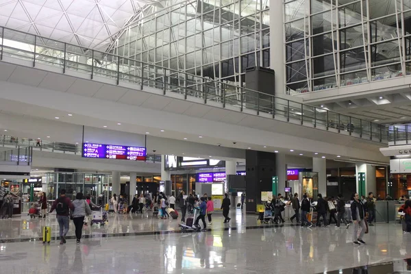 Chep Lap Kok Dic Aeropuerto Internacional Hong Kong Interior Diciembre — Foto de Stock