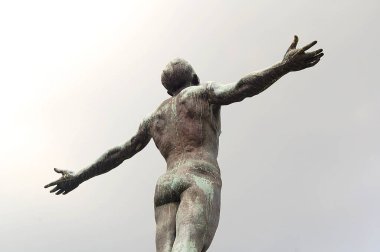 QUEZON CITY, PH-OCT. 8: Oblation Heykeli 8 Ekim 2015 Diliman, Quezon City, Filipinler.