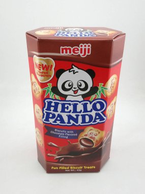 MANILA, PH-APR. 10 Nisan 2020 'de Manila, Filipinler' de çikolata aromalı merhaba panda bisküvileri.