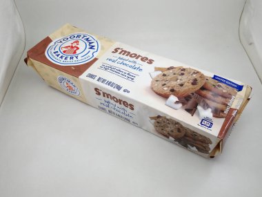 MANILA, PH-APR. 10: Voortman pastanesi s 'mores çikolatalı kurabiyeleri 10 Nisan 2020' de Manila, Filipinler 'de.