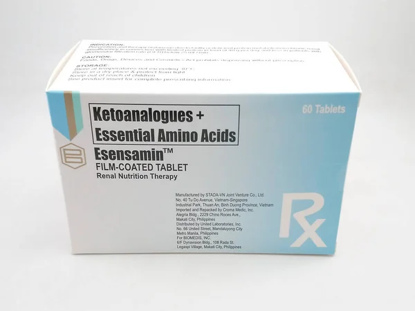 Manila Abr Ketoanálogos Aminoácidos Esenciales Tableta Esensamin Abril 2020 Manila — Foto de Stock