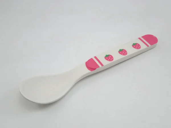 Strawberry Spoon Kids — Stock Photo, Image