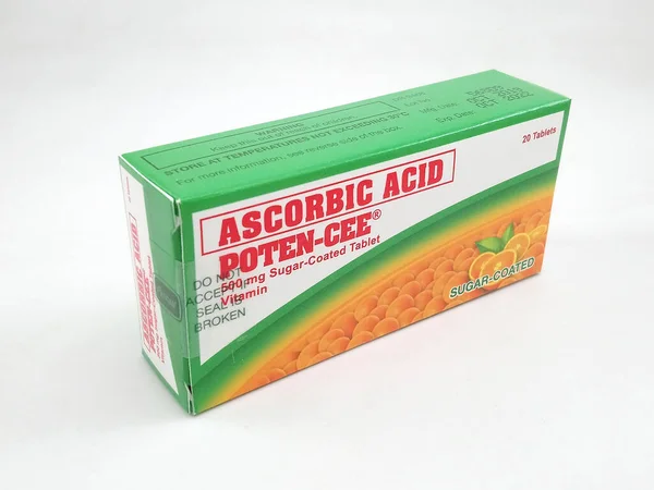 Manila Apr Ascorbic Acid Poten Cee Vitamin Tablets April 2020 — Stock fotografie