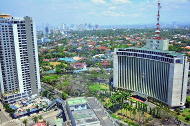 PASIG, PH-MAR. 26 Mart 2017 Pasig, Filipinler 'de Pasig City genel değerlendirmesi. Pasig, Filipinler 'in Rizal ilinin eski il başkentidir..