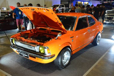 Pasay, PH - 28 Temmuz: Toyota corolla coupe at Bumper to Bumper Prime car show 28 Temmuz 2019, Pasay, Filipinler. Bumper to Bumper, pazar sonrası arabaların yer aldığı bir araba fuarı..