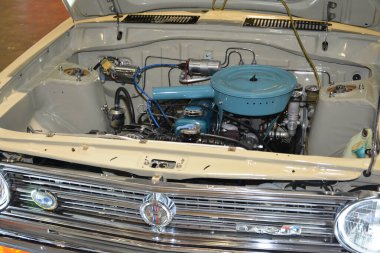 Datsun, Bumper 'dan Bumper Prime araba fuarına giden motoru 28 Temmuz 2019' da Pasay, Filipinler 'de aldı. Bumper to Bumper, pazar sonrası arabaların yer aldığı bir araba fuarı..