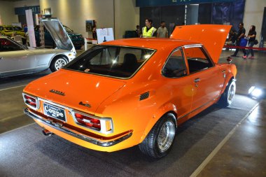 Pasay, PH - 28 Temmuz: Toyota corolla coupe at Bumper to Bumper Prime car show 28 Temmuz 2019, Pasay, Filipinler. Bumper to Bumper, pazar sonrası arabaların yer aldığı bir araba fuarı..