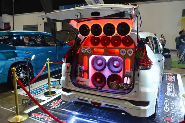 Pasay Juli Individuelles Soundsystem Von Mitsubishi Xpander Auf Der Autoshow — Stockfoto