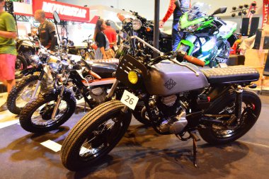 Pasay, PH - 23 Nisan - Kawasaki motosiklet Trans Sport Show 'da 23 Nisan 2017 Pasay, Filipinler.